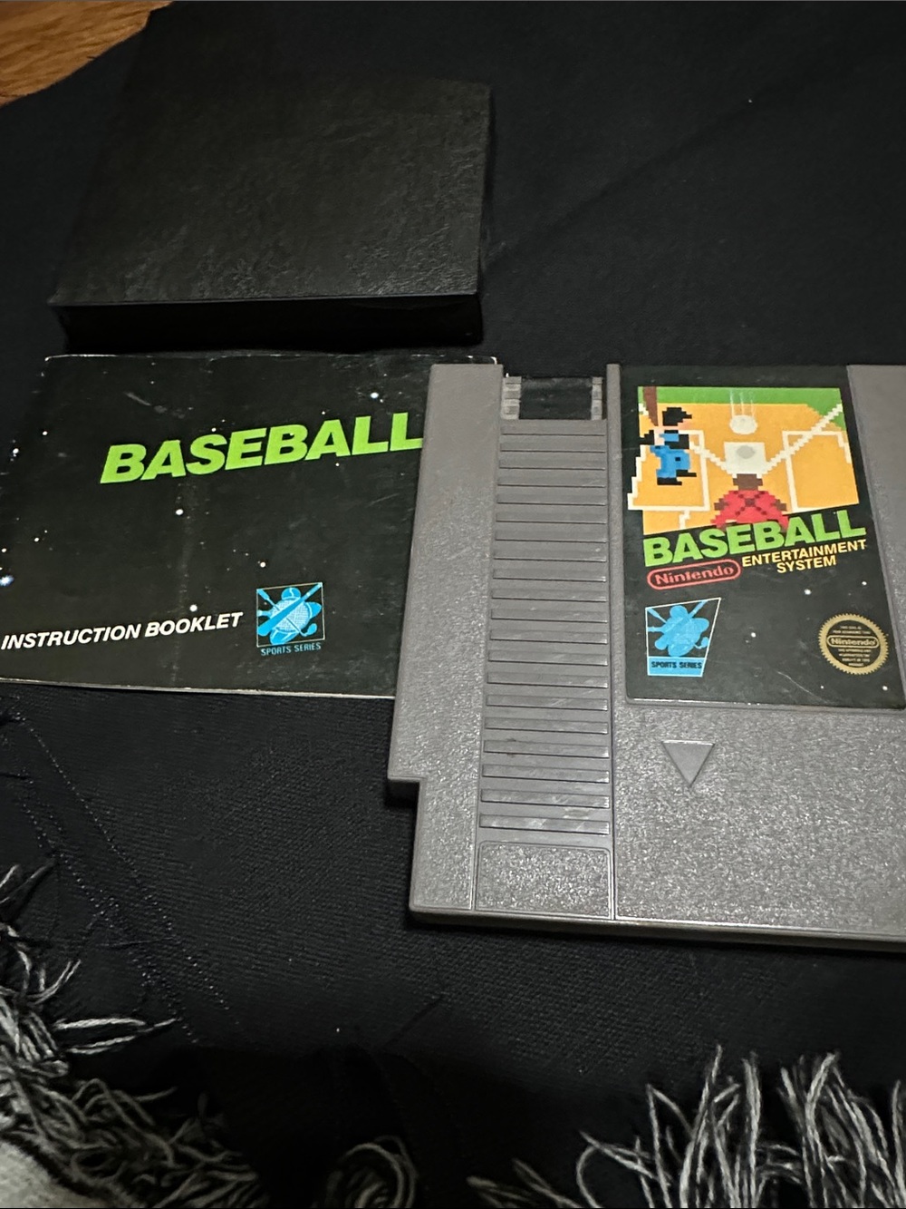 Nintendo Baseball NES Cartridge with Instruction Booklet - Gray, Green, Yellow